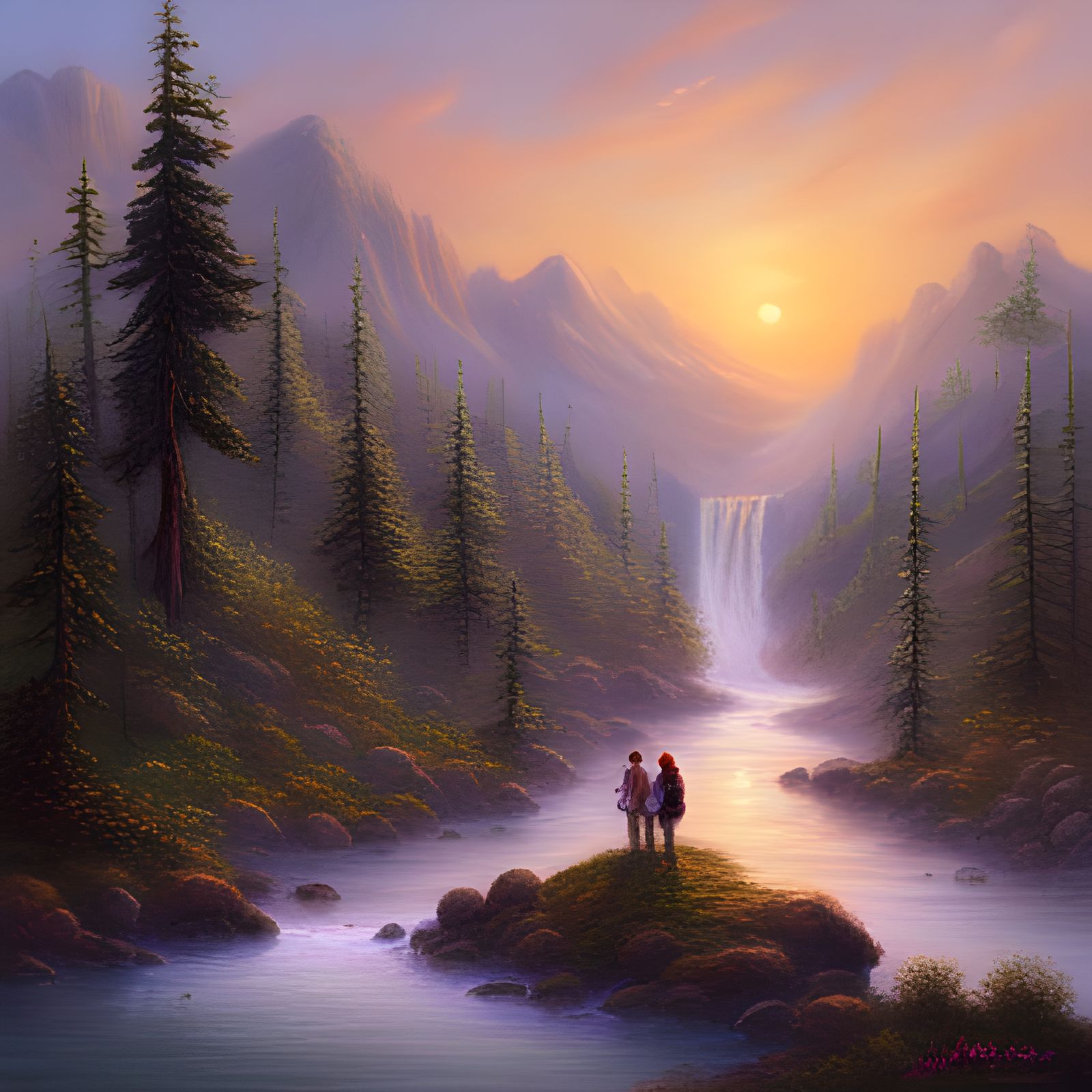 Ethereal Backpacking Adventure in Fantasy Wilderness