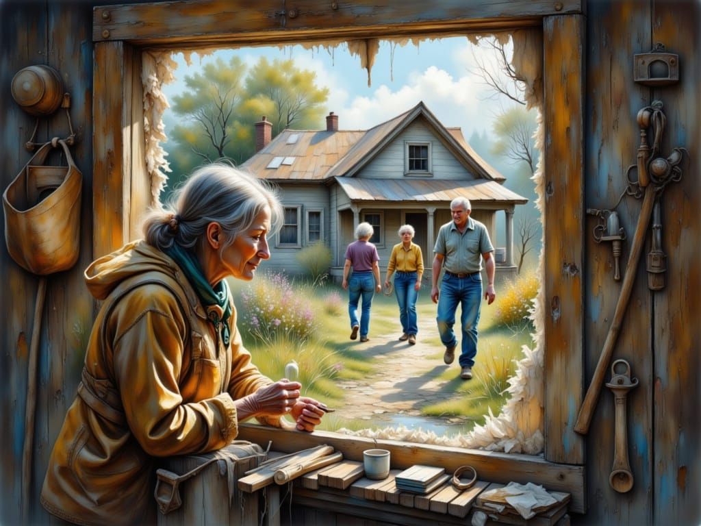 Community Spirit: Neighbors Help Elderly Woman Repair Home