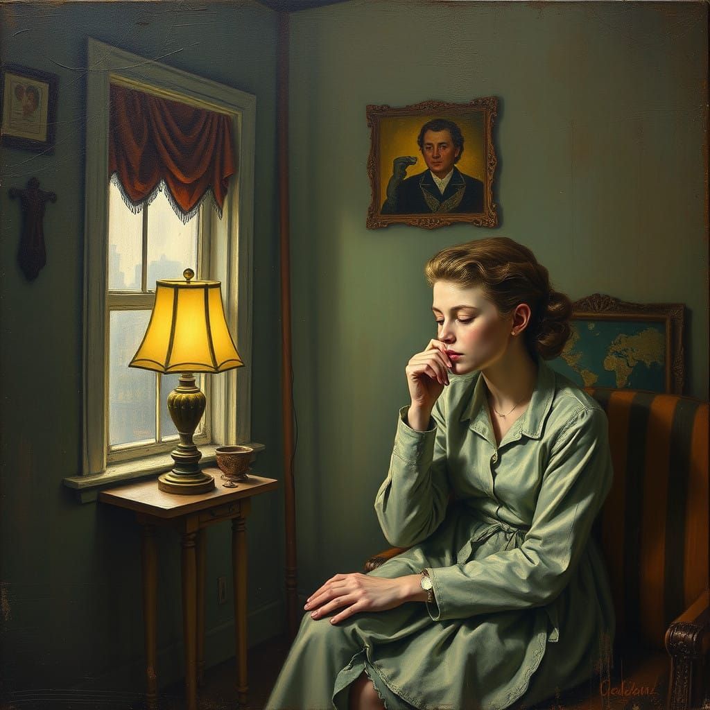 Hauntingly Realistic Portrait of Nostalgia