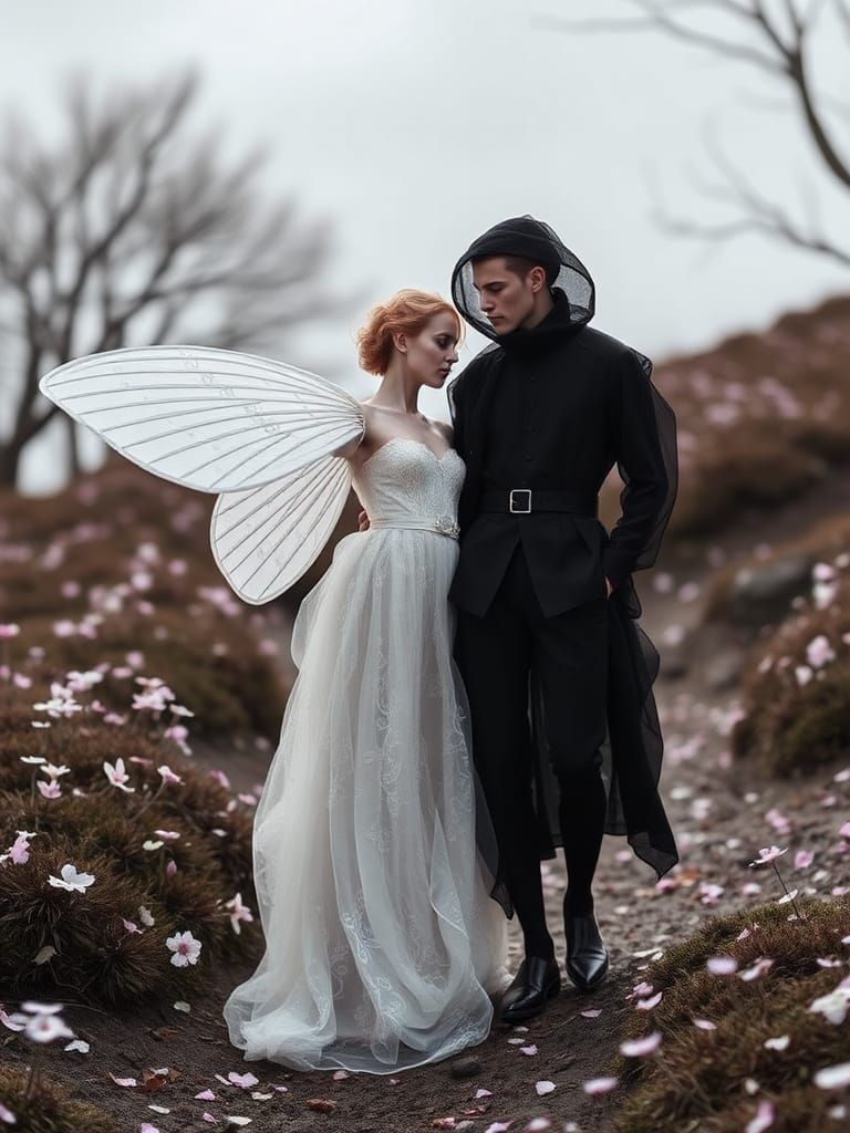 Fairytale Scene in Avant-Garde Fashion Style