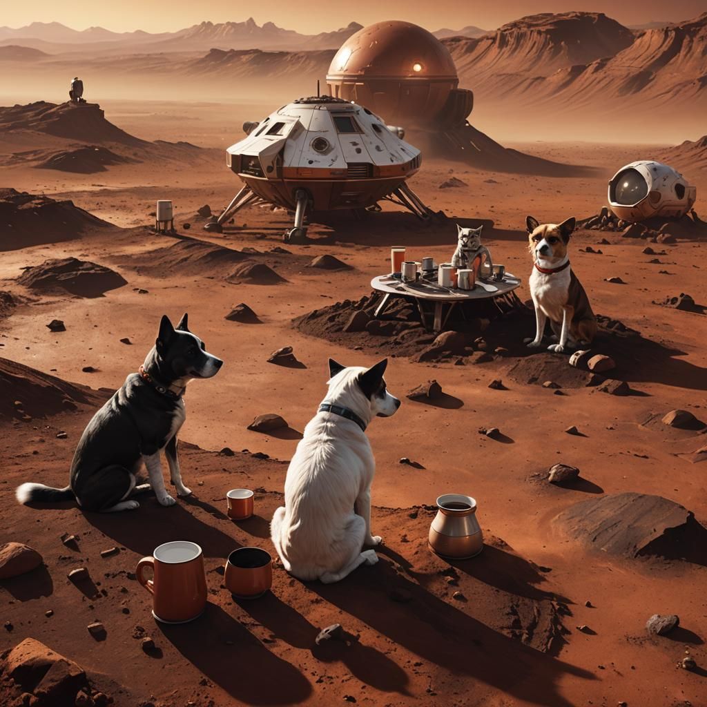 Dogs and Cats on Mars Await Spaceship