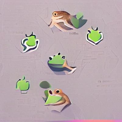App Logo Featuring Stylized Frog Design