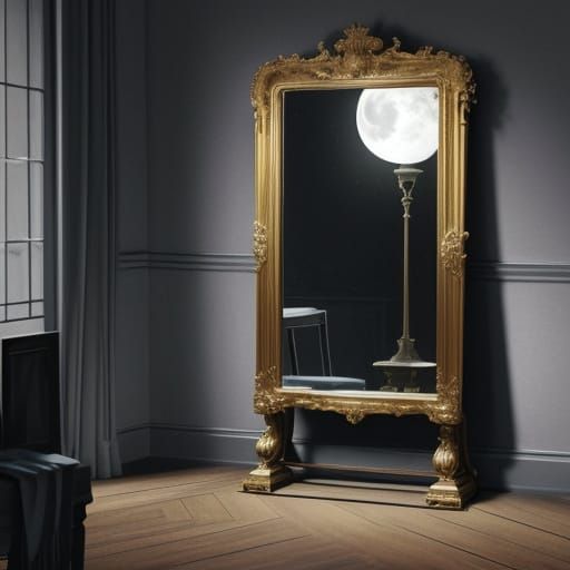 Silent Moonlit Still Life: Cubist Impressionism