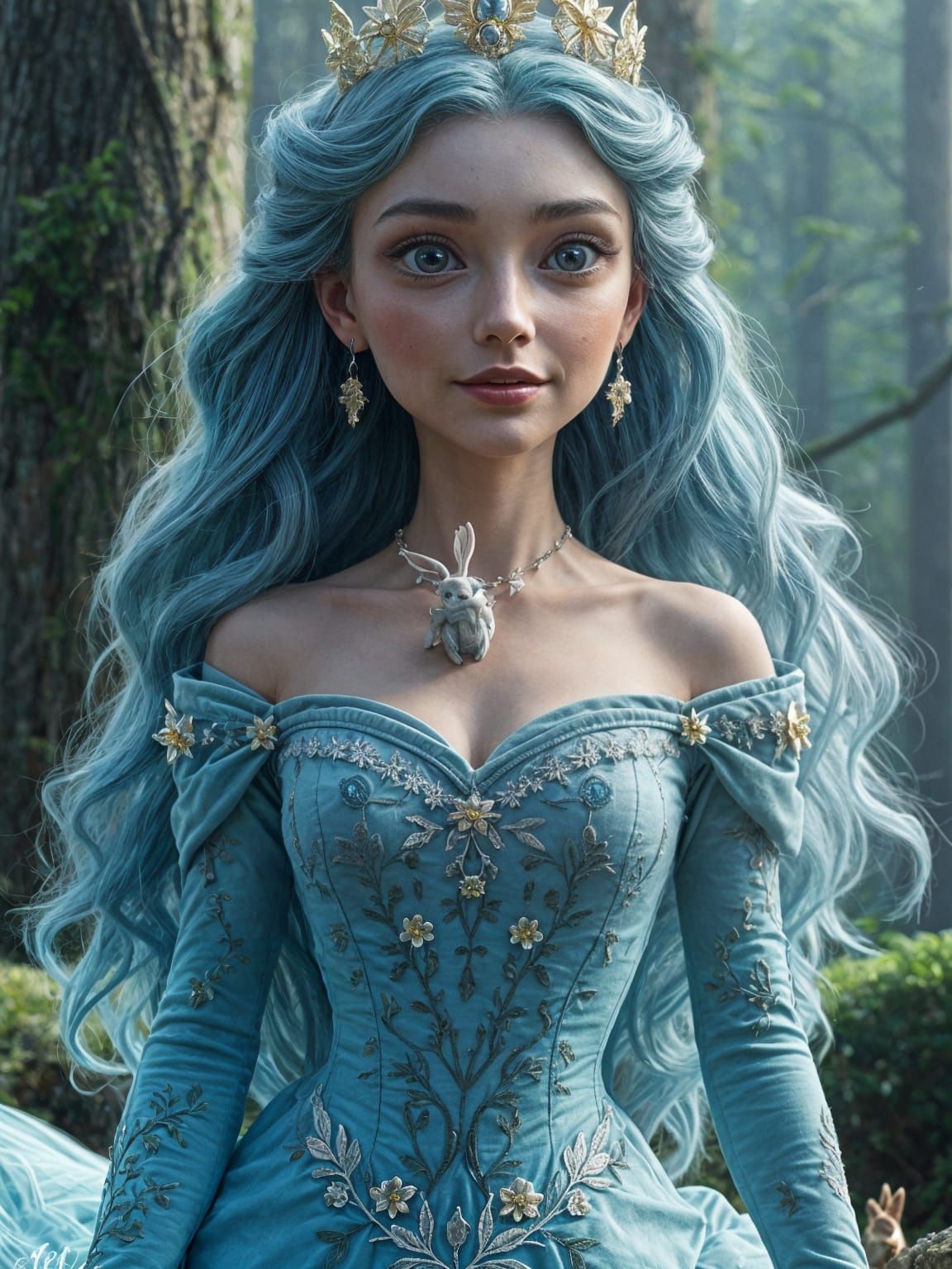 Aurora blue hair   part 1