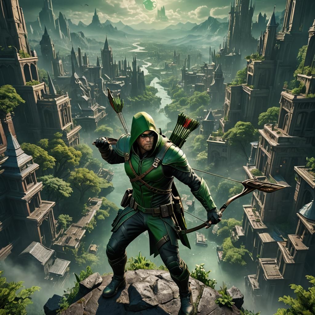 Green Arrow: Detailed Matte Painting in Unreal Engine