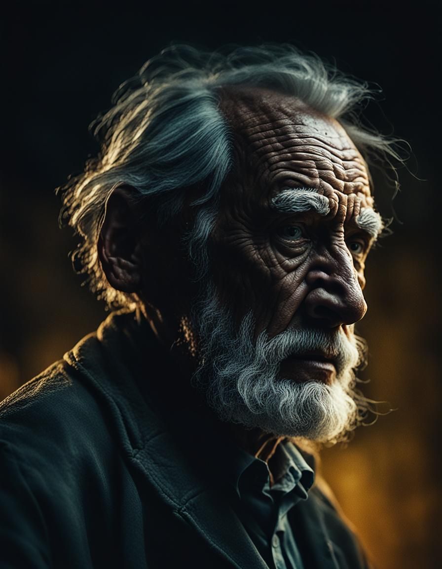 Black Glass Man: Cinematic Film Still