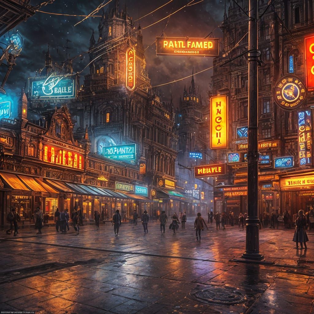 Funky Punk Male with Love NightCafe Tag