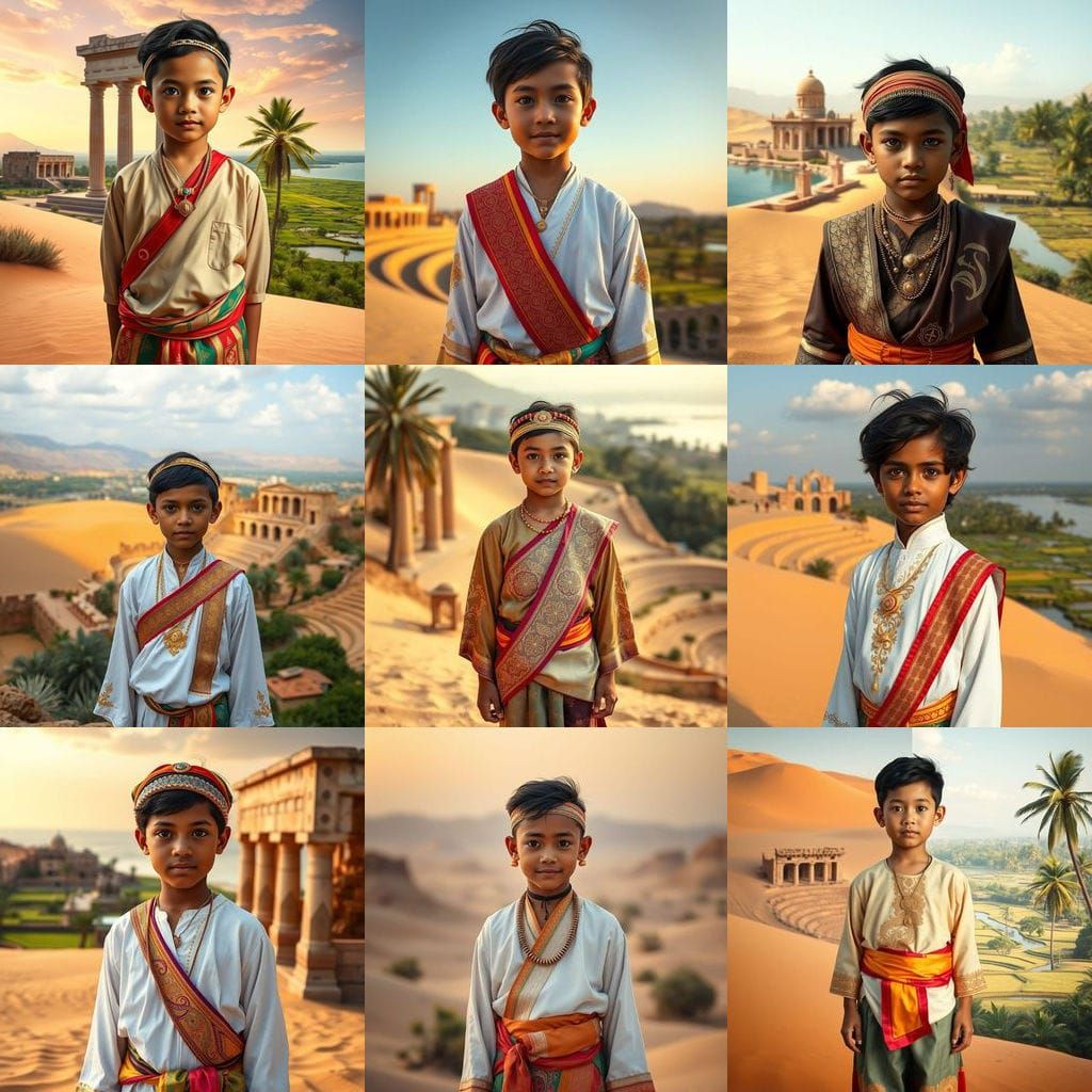 Stunning 10-Year-Old Boy Representing Tunisian and Thai Heri...