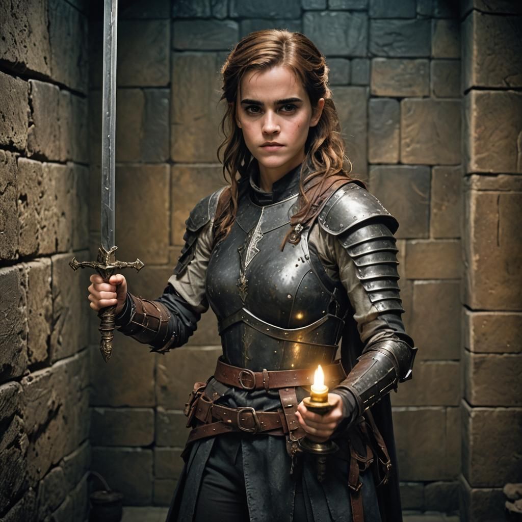 Emma Watson as a Gritty Dungeon Adventurer