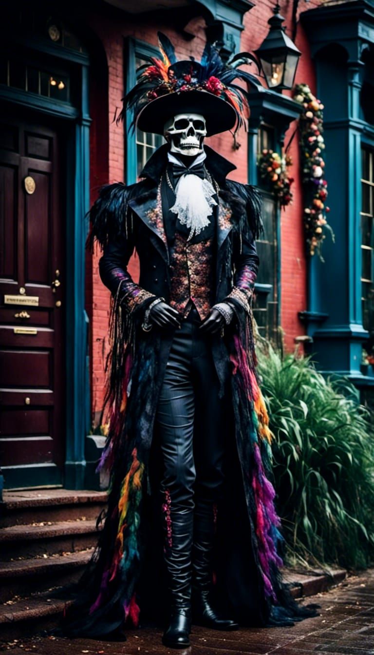 Lafitte Portrait in New Orleans with Vivid Colors