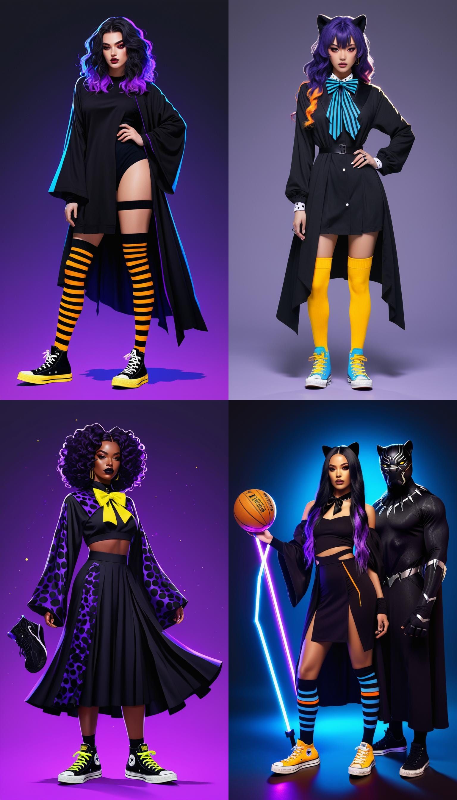 A 20-year-old witch with long hair hanging in waves, her hai...