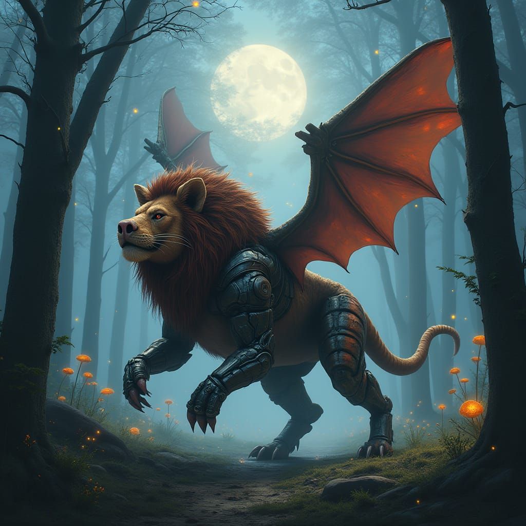 Majestic Hybrid Beast in German Forest