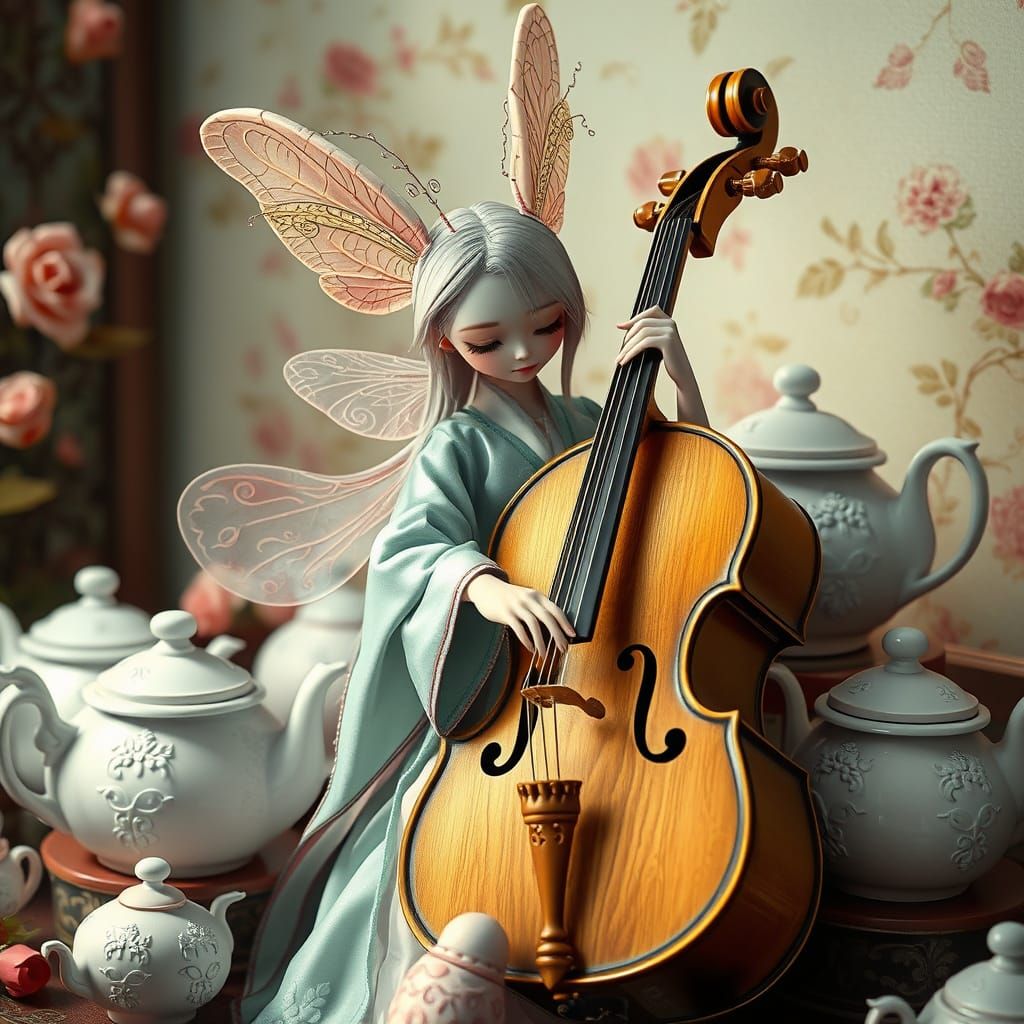 Lacewing Maestro in Whimsical Broderie Anglaise Dreamscape