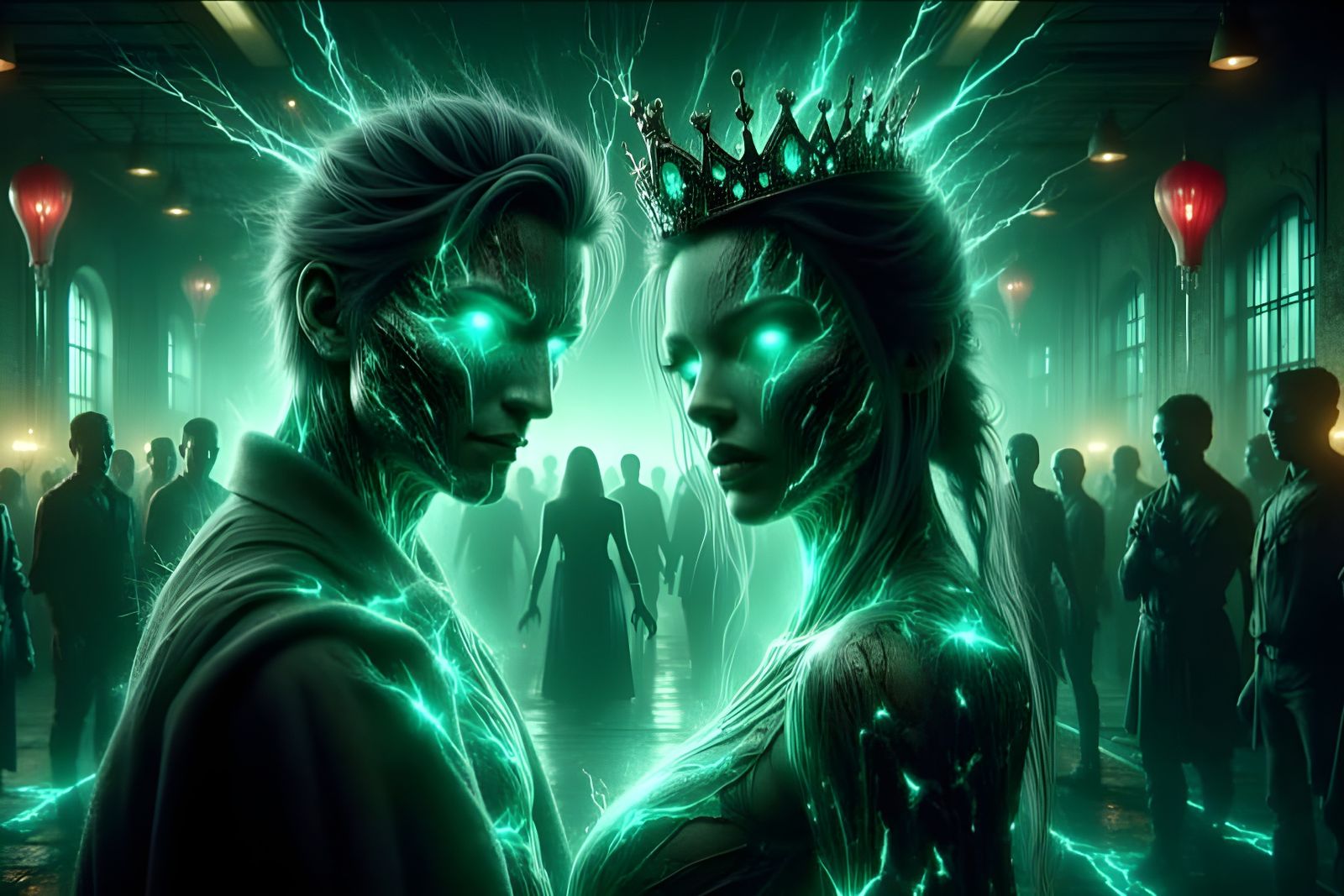 Zombie Prom King and Queen Dancing the Time Warp