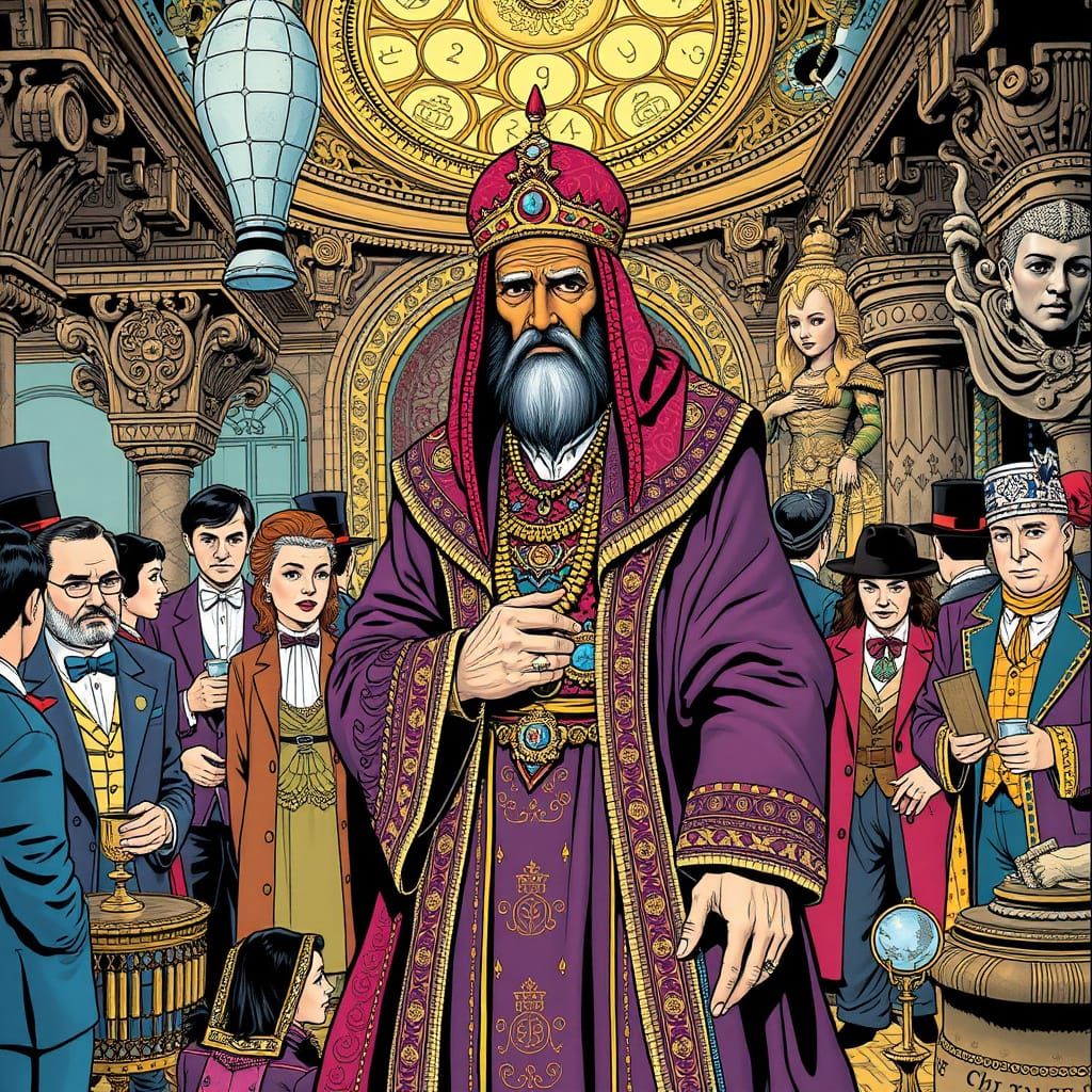 Ali Baba and Art Collectors in Moebius Style