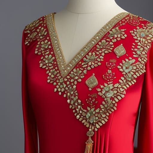 Lustrous Red Silk Fabric