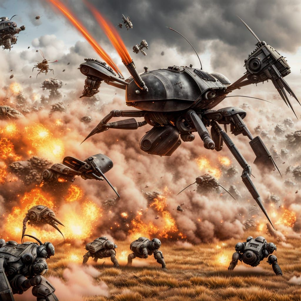 Epic War Between Insects and Machines