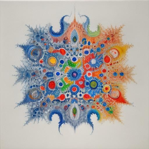 Penny-Farthing Bicycle at Traffic Light in Abstract Expressi...