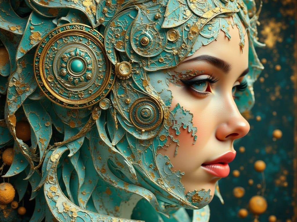 Steampunk Gentleman in Celtic Pattern, High Detail