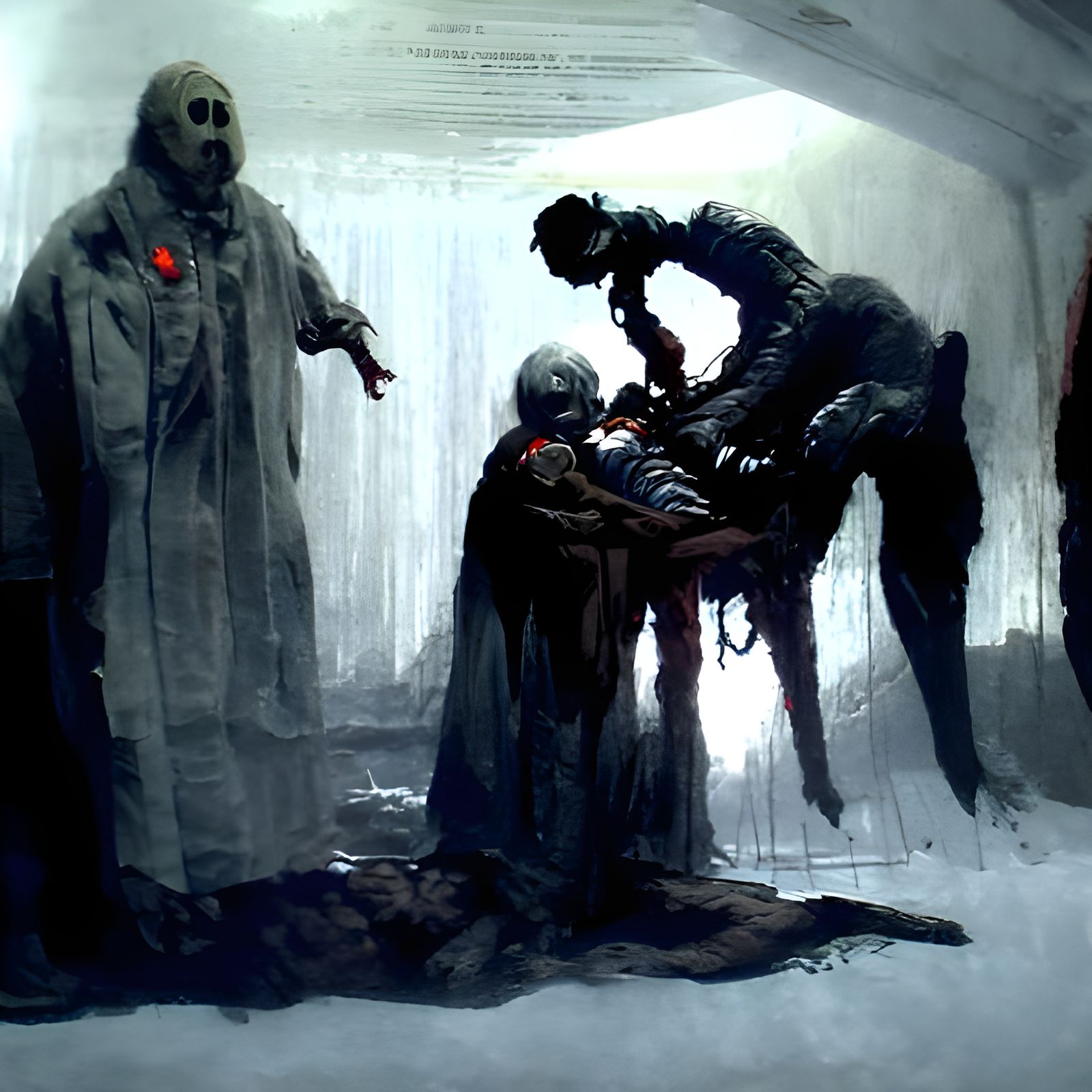 Horrific Trauma Bonding in Doré Style