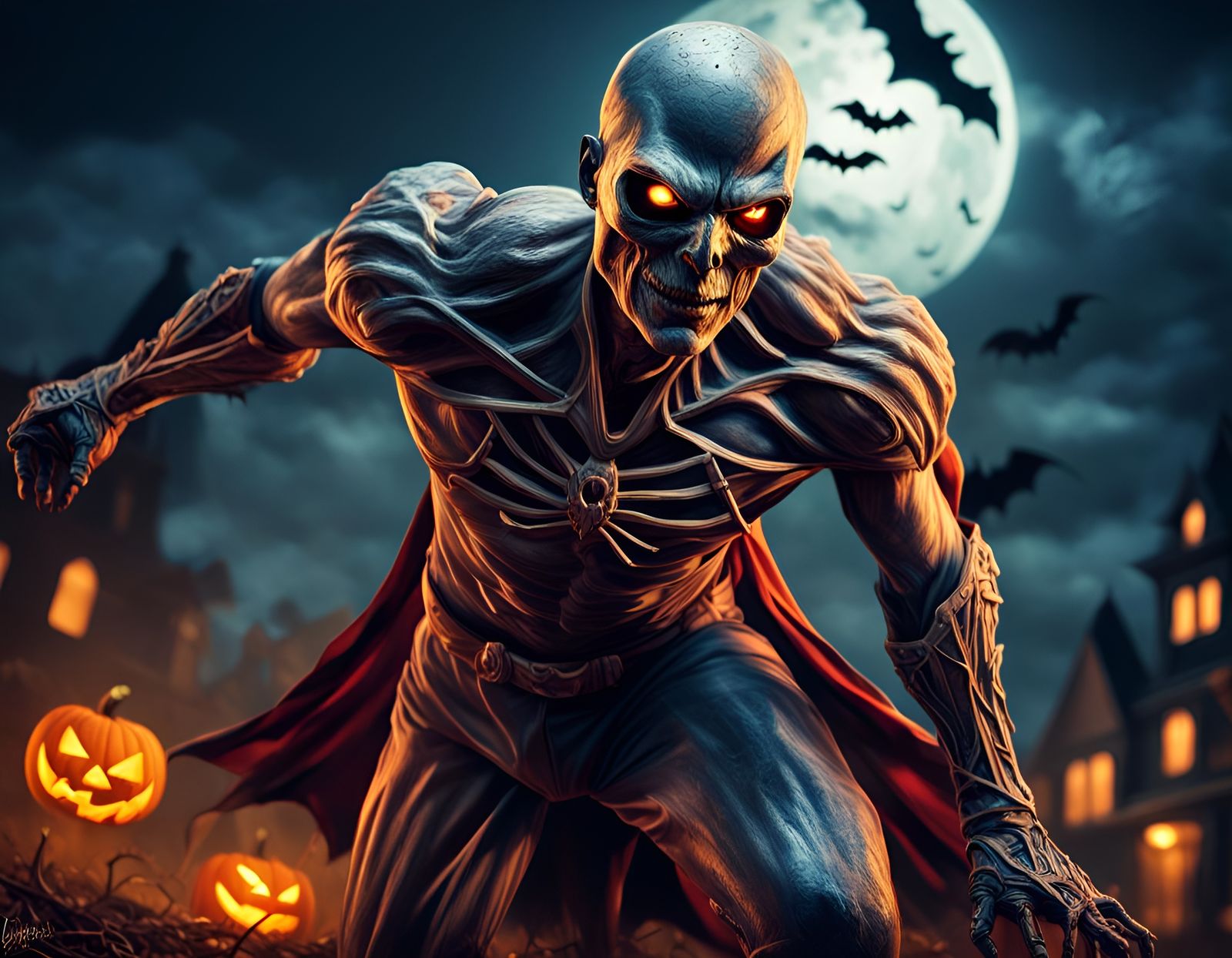 Dynamic Halloween Anti-Hero in HDR