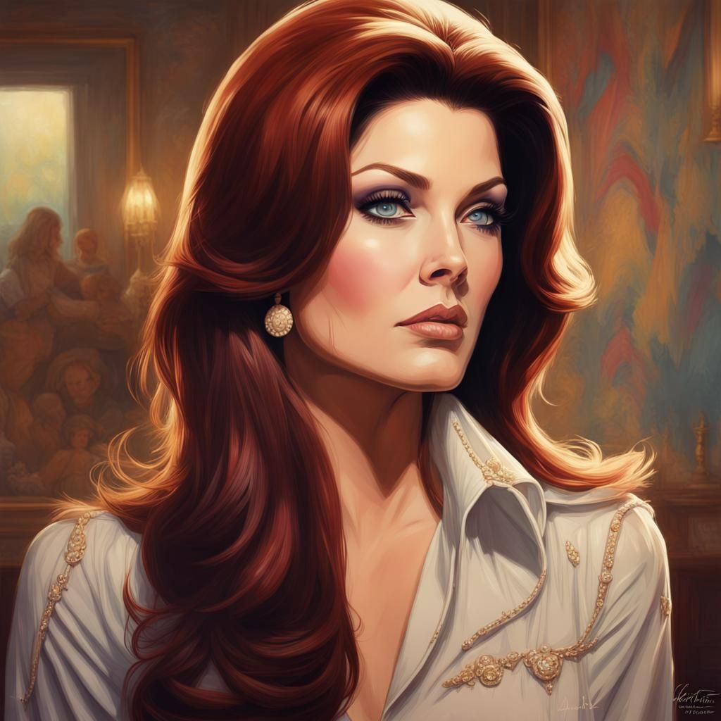 Priscilla Presley Inspired Portrait in Tennessee, 1967