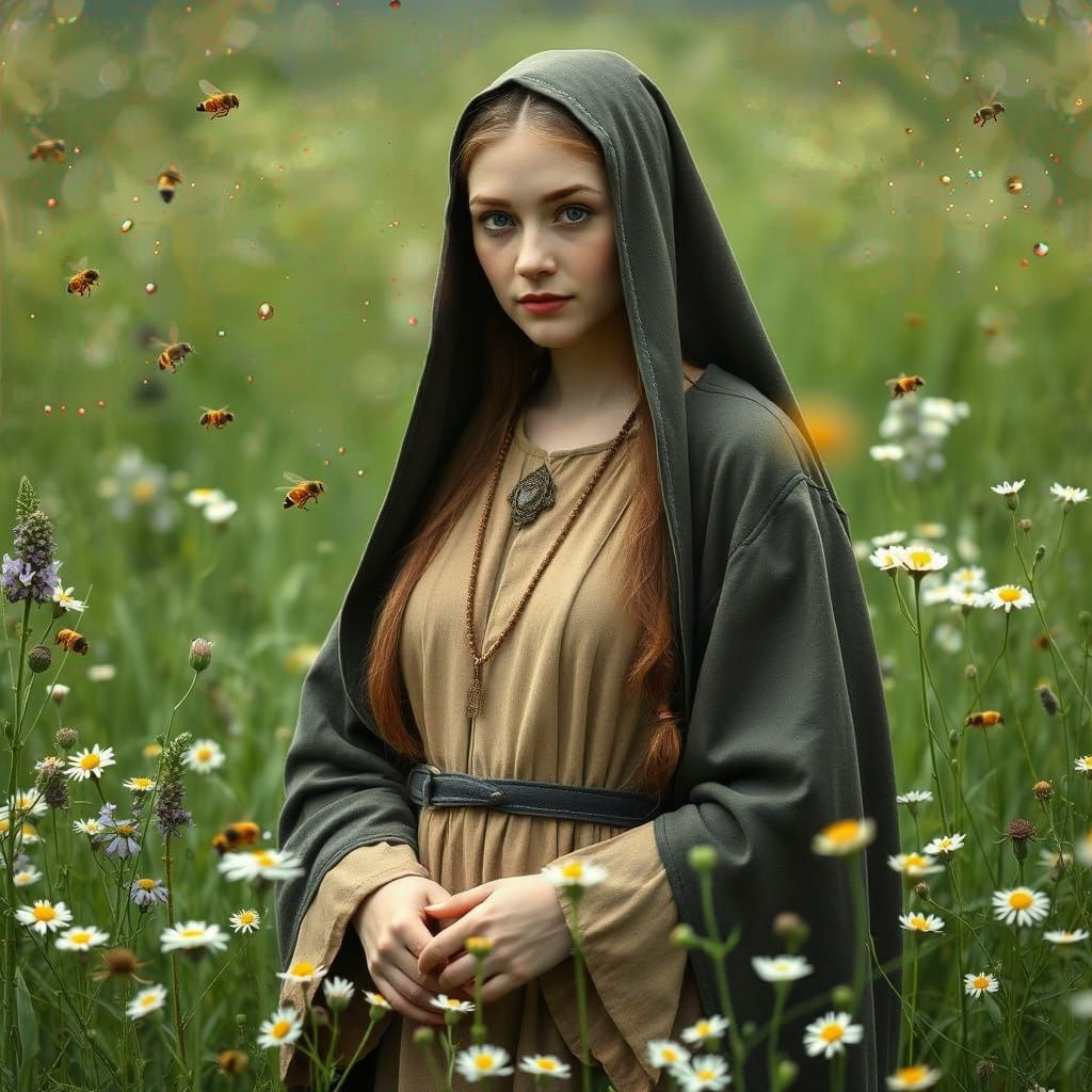 Ancient Irish Saint Gobnait Revealed in Mystic Portraiture