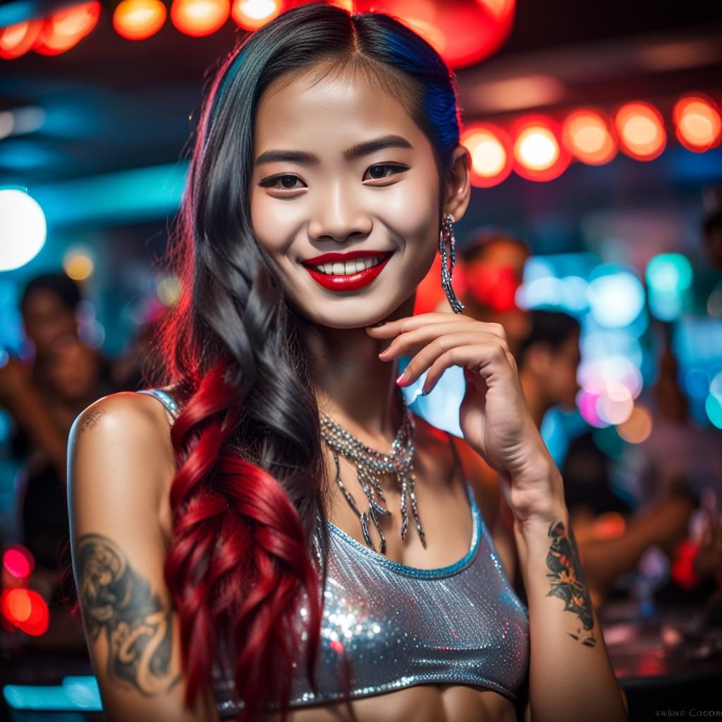 Asian bar girl