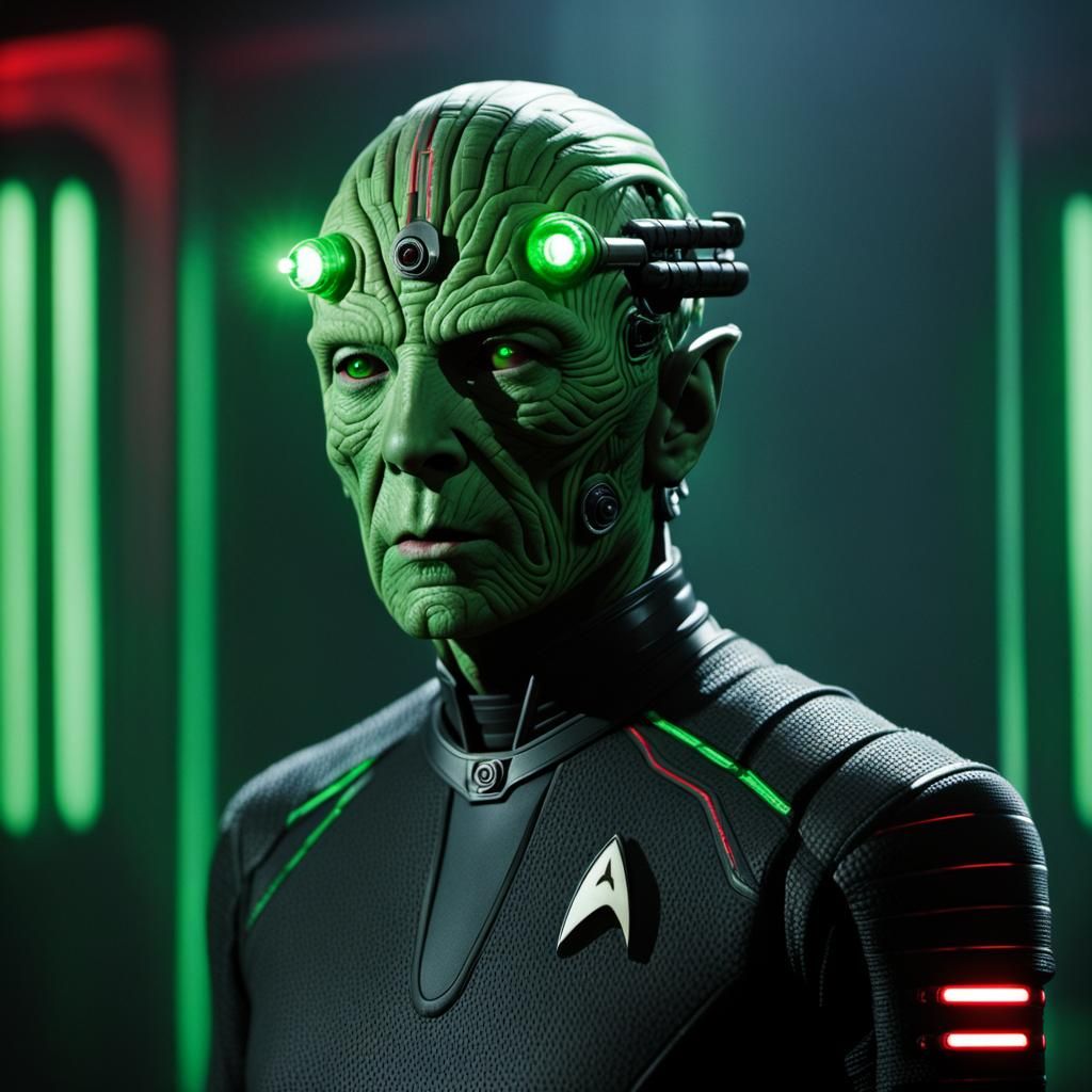 Deassimilated Borg in Dystopian Star Trek Scene