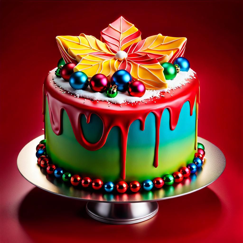 A wonderful special Christmas cake