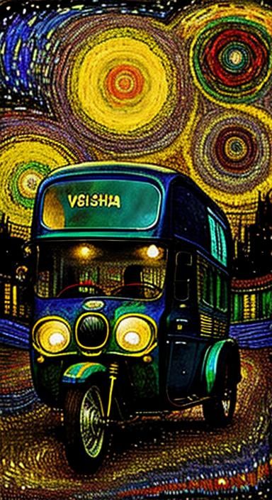 Psychedelic Quadrophenia as Van Gogh Painting