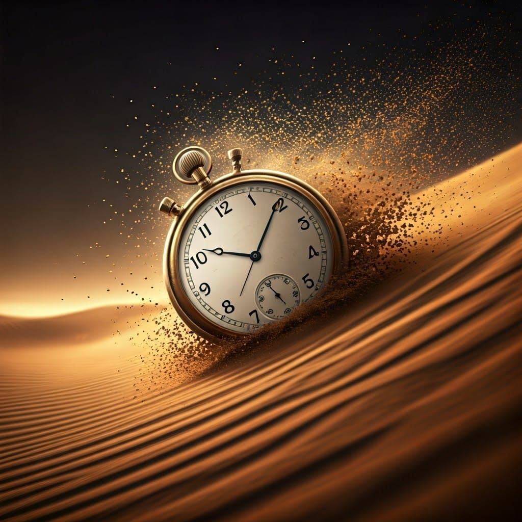 Time Disintegrates in Ancient Desert Storm