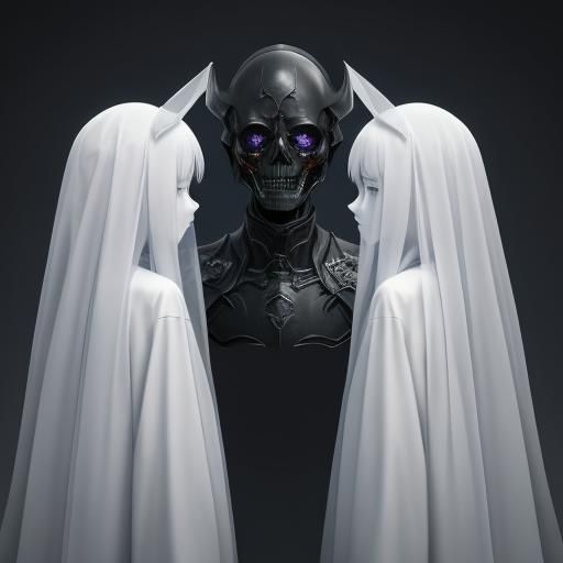 Two ghosts. one ghost elder sister about five years old, and second one is a younger ghost brother.