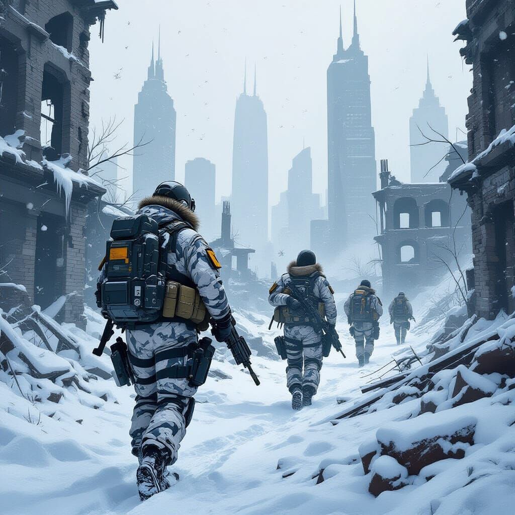 Special Ops Team Navigates Post-Apocalyptic Ruins