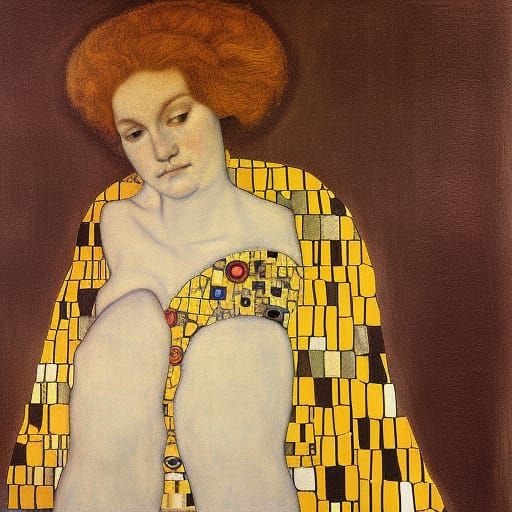 Gustav Klimt's Beethoven Frieze Digital Art