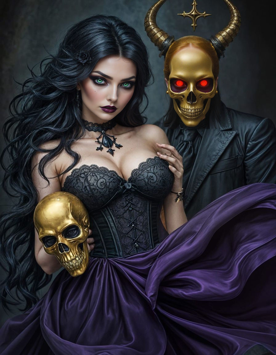 Gothic Witch Enchantress in Dark Romance