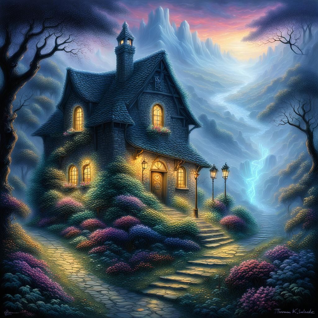 Neon Cyberpunk Cityscape in Post-Apocalyptic Setting