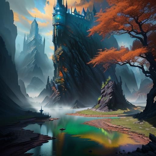 Detailed Matte Painting of Lamia in Unreal Engine