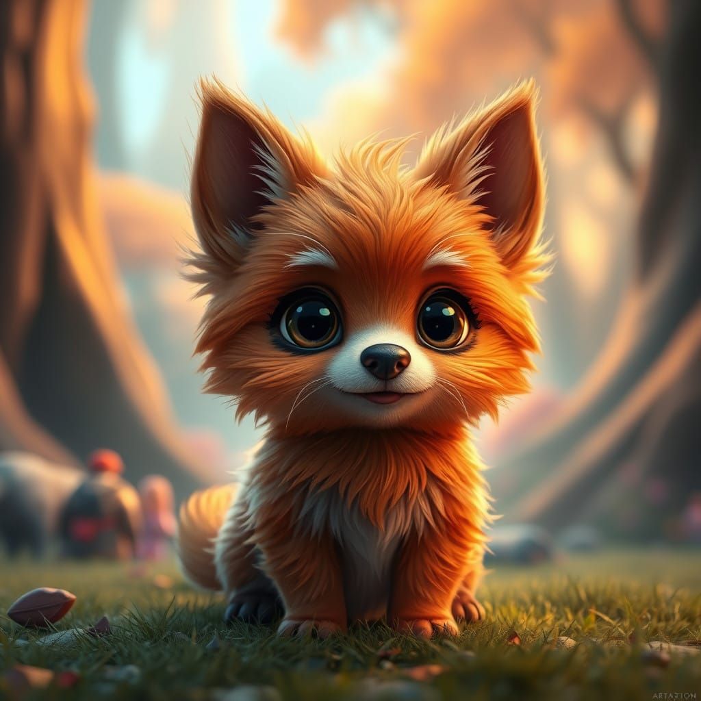 Enchanting Fantasy Pet in Whimsical World