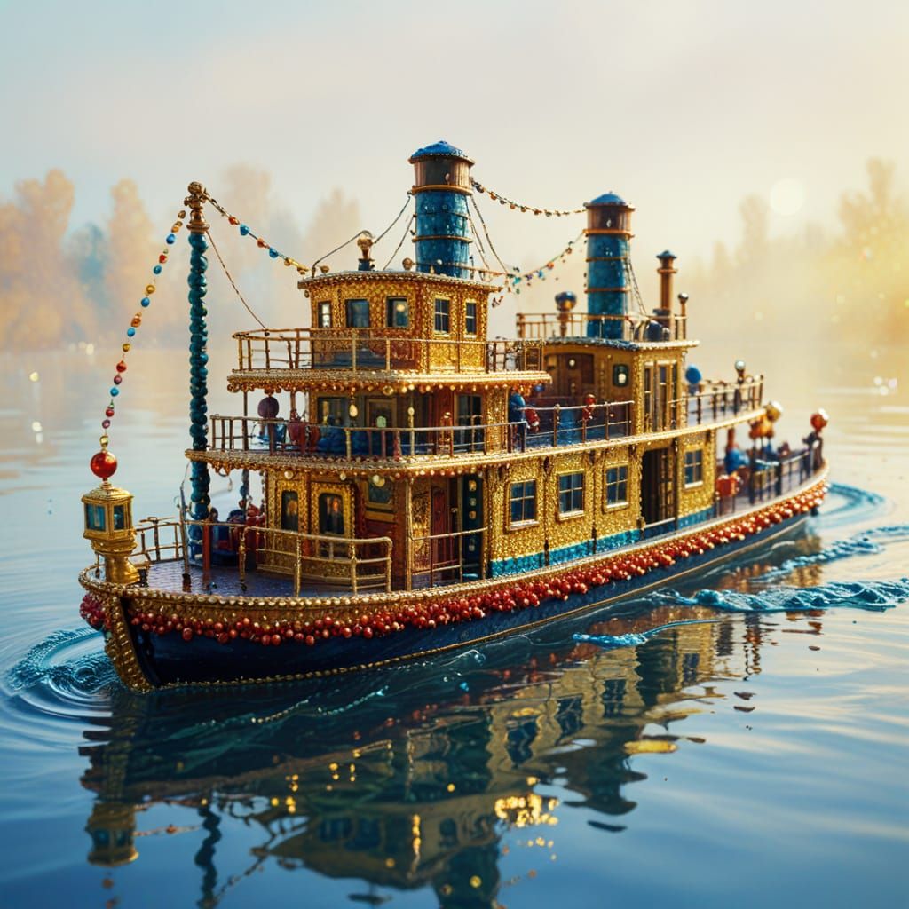 Beaded Steamer in Surreal Macro Photograph