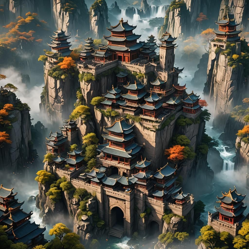 Fantastical China: Detailed Matte Painting in 8K