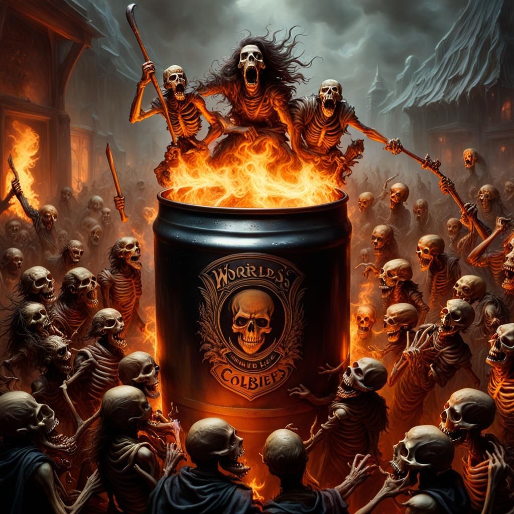 Miniature Death Metal Band Concert Eruption