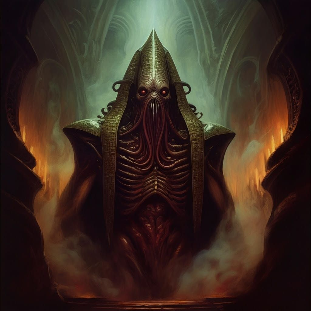 The Crawling Chaos in Dark Cosmic Horror