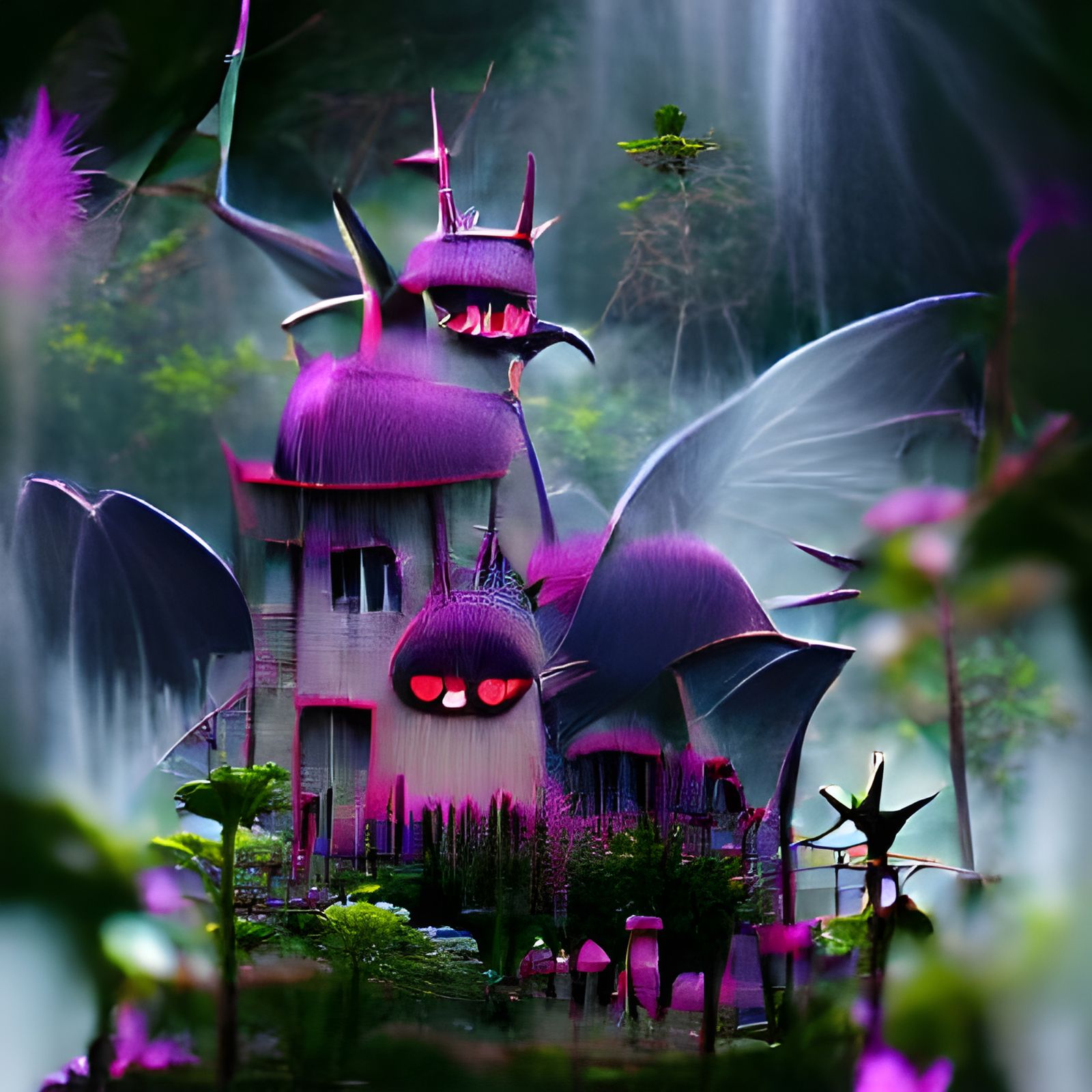 Dark Fairy Kingdom: An AI-Generated Vision