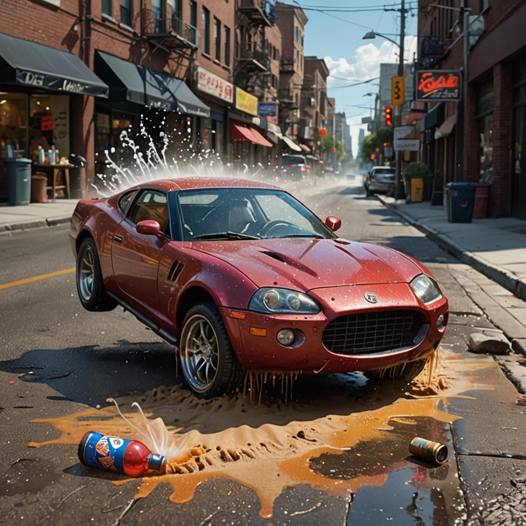 Sports Car in a Bottle: Fantasy Concept Art