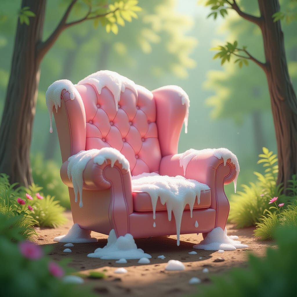 Soda Ice Armchair in Sunny Forest Clearing