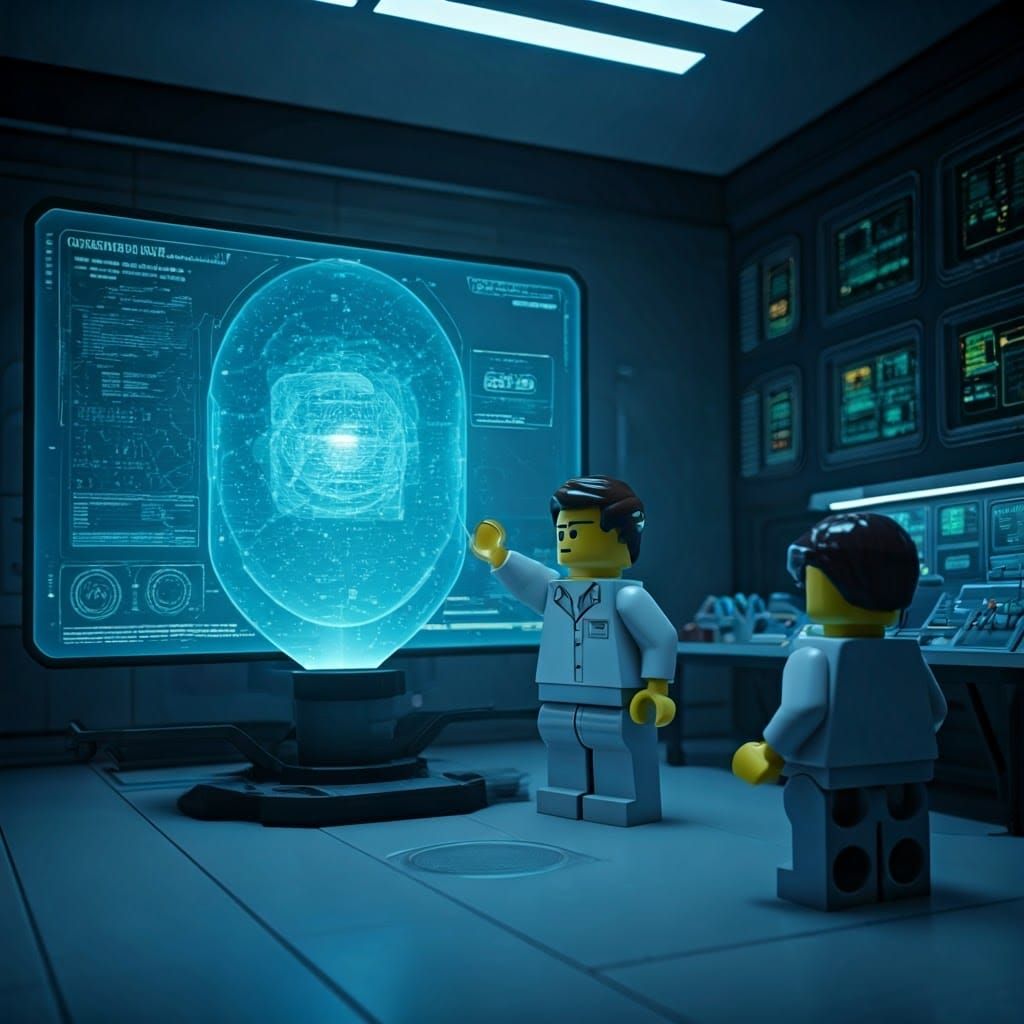 Futuristic Lego Lab: Resource Transmutation Device in 3D
