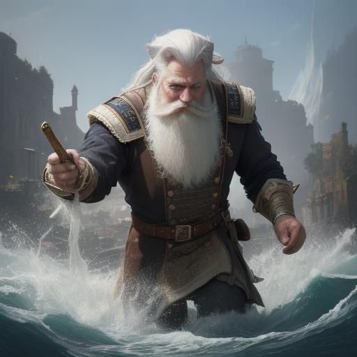 Sailor Grooming Cat in Vintage Photograph Style