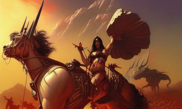 Dejah Thoris Leads Armies on Mars