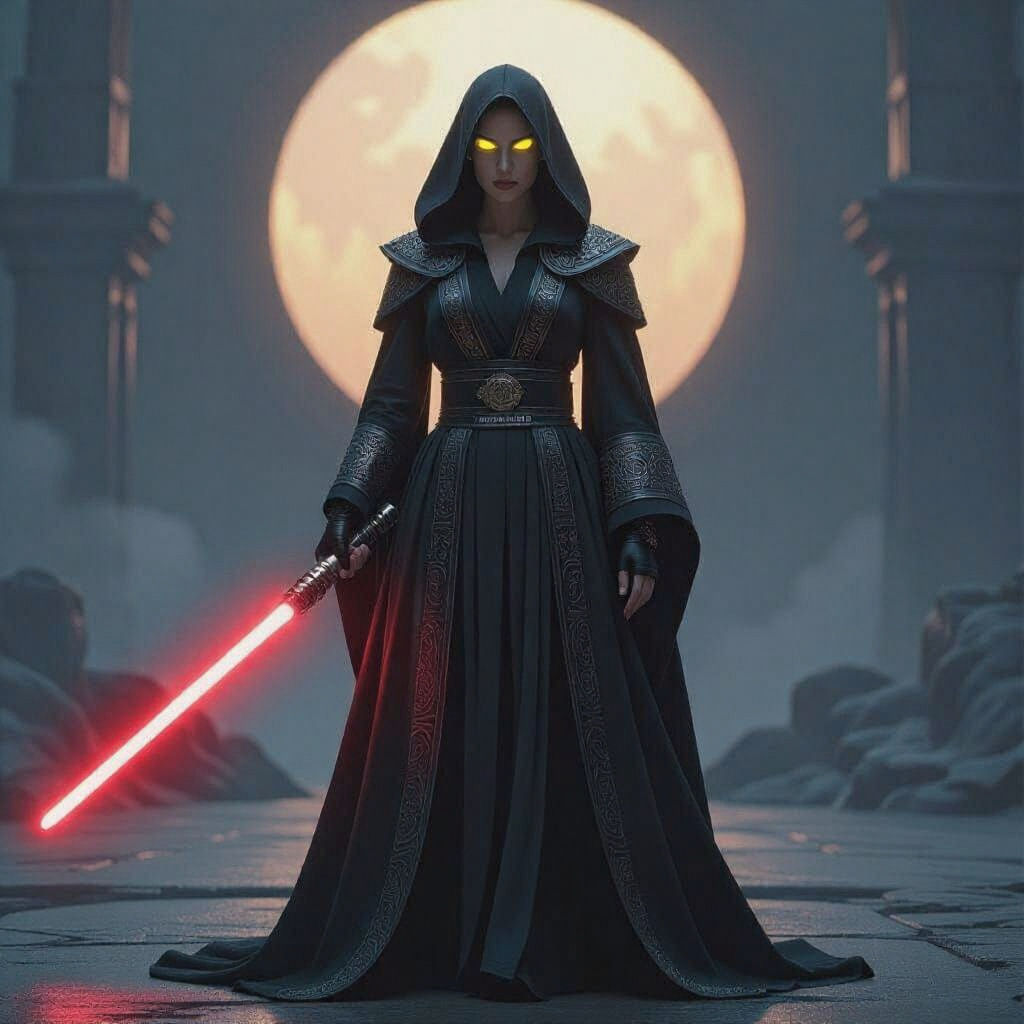 Rey Transformed: Empress Palpatine with Double Lightsaber